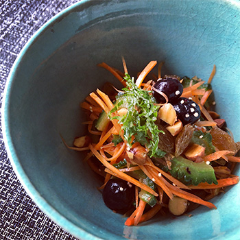 人参とブルーベーリーとゴーヤのラペ