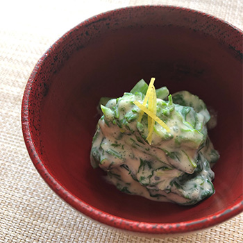 菜の花の白和え